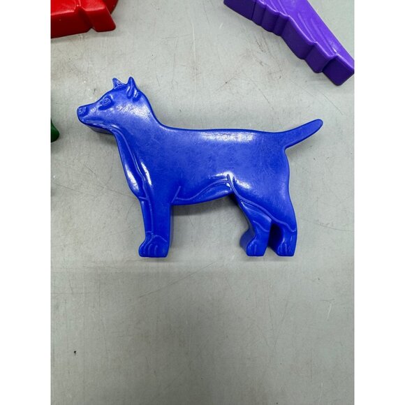 Vintage Animal & Flower Plastic Cookie Cutters Set Of 5 play dough - Picture 2 of 7